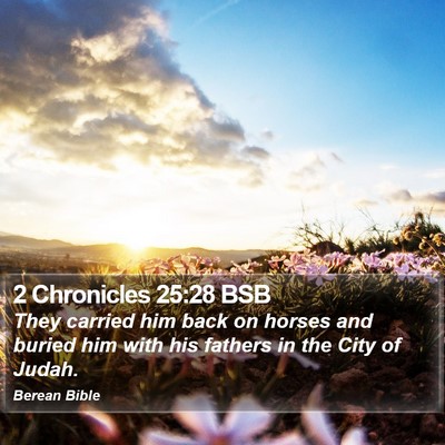 2 Chronicles 25:28 BSB Bible Verse Image