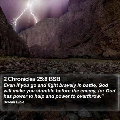 2 Chronicles 25:8 BSB Bible Verse Image