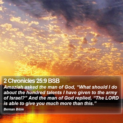 2 Chronicles 25:9 BSB Bible Verse Image