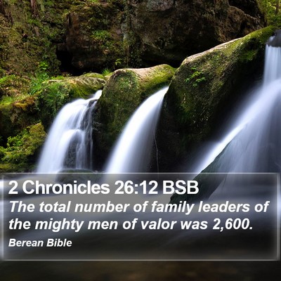 2 Chronicles 26:12 BSB Bible Verse Image