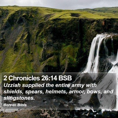 2 Chronicles 26:14 BSB Bible Verse Image