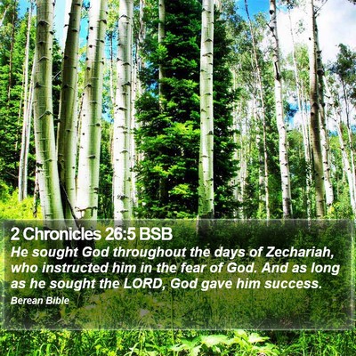 2 Chronicles 26:5 BSB Bible Verse Image