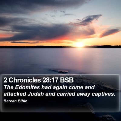 2 Chronicles 28:17 BSB Bible Verse Image
