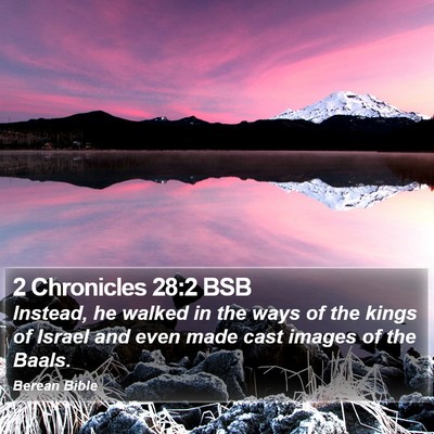 2 Chronicles 28:2 BSB Bible Verse Image