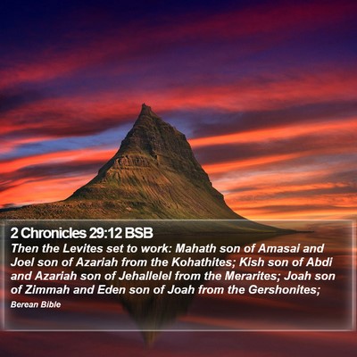 2 Chronicles 29:12 BSB Bible Verse Image