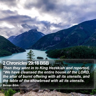 2 Chronicles 29:18 BSB Bible Verse Image
