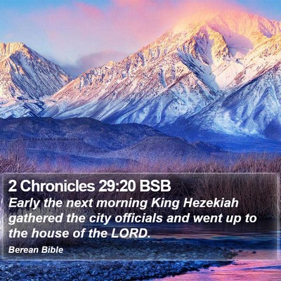 2 Chronicles 29:20 BSB Bible Verse Image