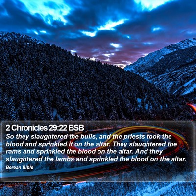 2 Chronicles 29:22 BSB Bible Verse Image