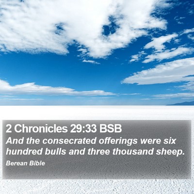 2 Chronicles 29:33 BSB Bible Verse Image