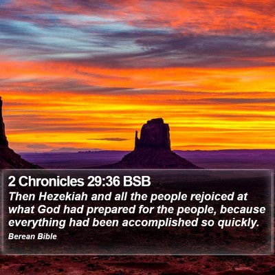 2 Chronicles 29:36 BSB Bible Verse Image