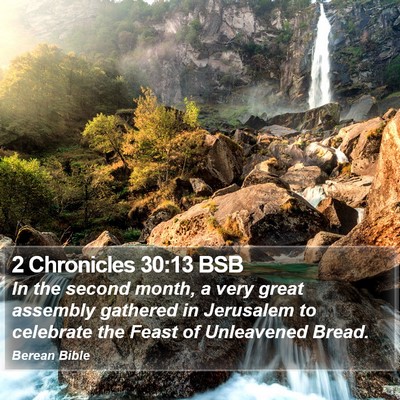 2 Chronicles 30:13 BSB Bible Verse Image