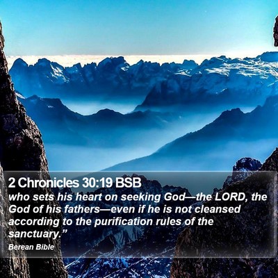 2 Chronicles 30:19 BSB Bible Verse Image