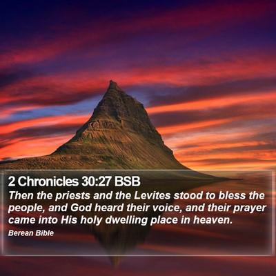 2 Chronicles 30:27 BSB Bible Verse Image