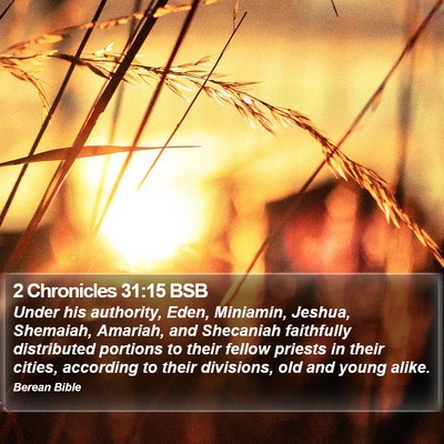 2 Chronicles 31:15 BSB Bible Verse Image