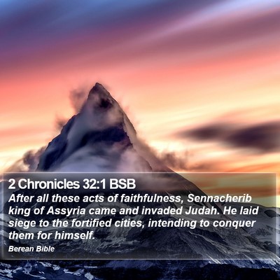 2 Chronicles 32:1 BSB Bible Verse Image
