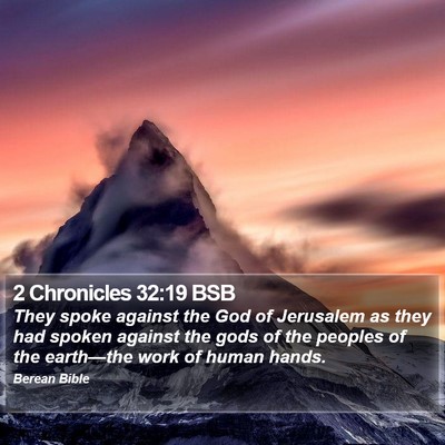 2 Chronicles 32:19 BSB Bible Verse Image