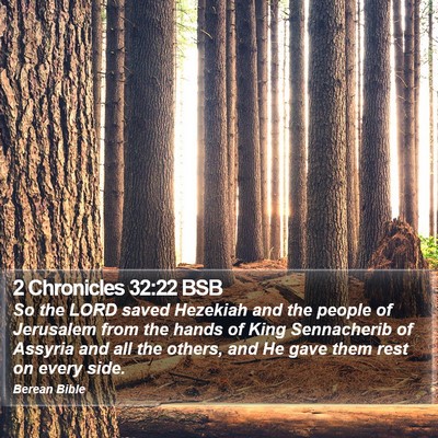 2 Chronicles 32:22 BSB Bible Verse Image