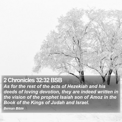 2 Chronicles 32:32 BSB Bible Verse Image