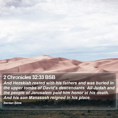 2 Chronicles 32:33 BSB Bible Verse Image