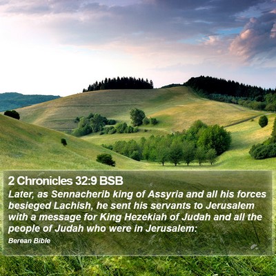 2 Chronicles 32:9 BSB Bible Verse Image