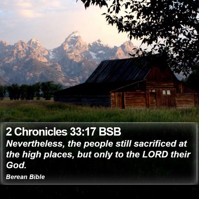 2 Chronicles 33:17 BSB Bible Verse Image