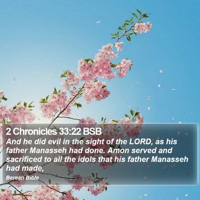 2 Chronicles 33:22 BSB Bible Verse Image