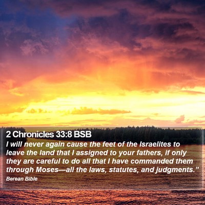 2 Chronicles 33:8 BSB Bible Verse Image