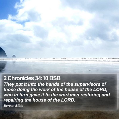 2 Chronicles 34:10 BSB Bible Verse Image