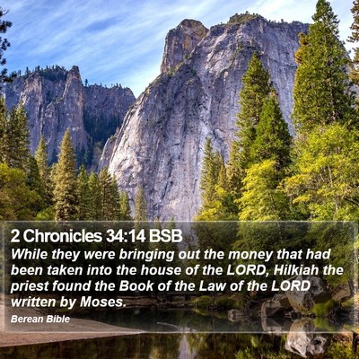 2 Chronicles 34:14 BSB Bible Verse Image