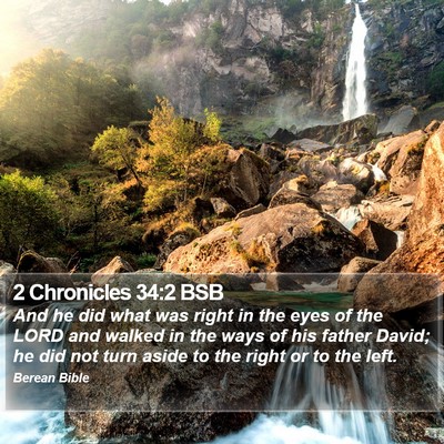 2 Chronicles 34:2 BSB Bible Verse Image