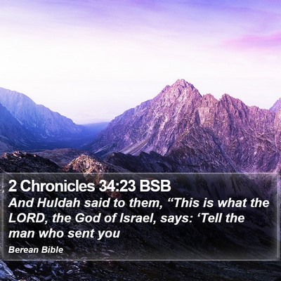 2 Chronicles 34:23 BSB Bible Verse Image