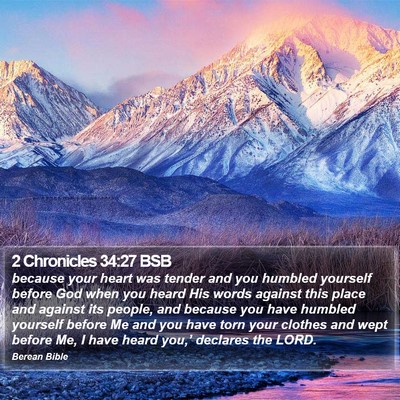 2 Chronicles 34:27 BSB Bible Verse Image