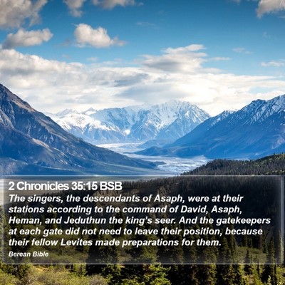 2 Chronicles 35:15 BSB Bible Verse Image