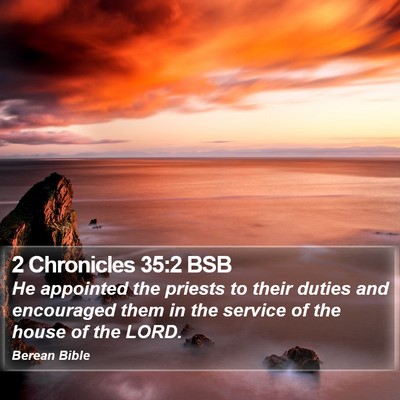2 Chronicles 35:2 BSB Bible Verse Image