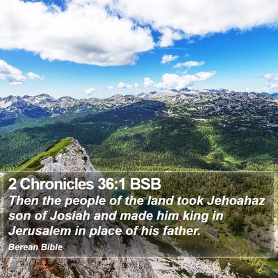 2 Chronicles 36:1 BSB Bible Verse Image