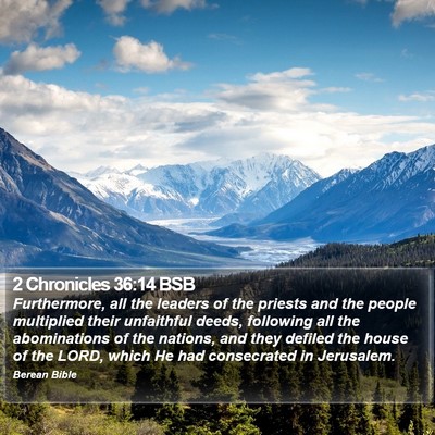 2 Chronicles 36:14 BSB Bible Verse Image