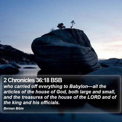 2 Chronicles 36:18 BSB Bible Verse Image