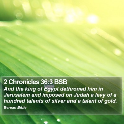2 Chronicles 36:3 BSB Bible Verse Image