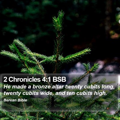 2 Chronicles 4:1 BSB Bible Verse Image