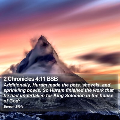 2 Chronicles 4:11 BSB Bible Verse Image