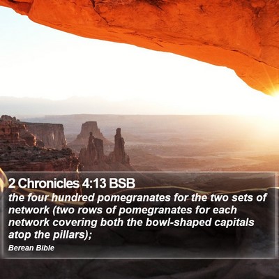 2 Chronicles 4:13 BSB Bible Verse Image
