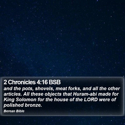 2 Chronicles 4:16 BSB Bible Verse Image