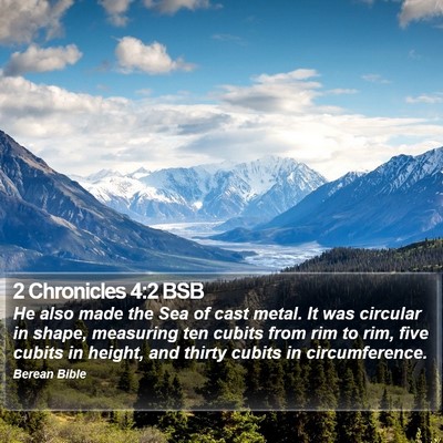 2 Chronicles 4:2 BSB Bible Verse Image