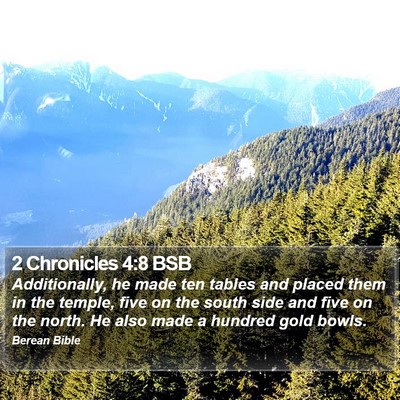 2 Chronicles 4:8 BSB Bible Verse Image