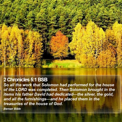 2 Chronicles 5:1 BSB Bible Verse Image