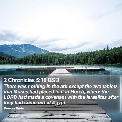 2 Chronicles 5:10 BSB Bible Verse Image