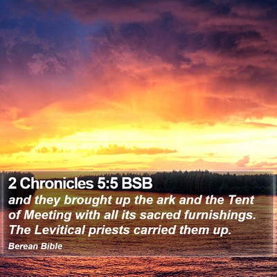2 Chronicles 5:5 BSB Bible Verse Image