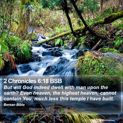 2 Chronicles 6:18 BSB Bible Verse Image