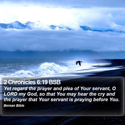 2 Chronicles 6:19 BSB Bible Verse Image
