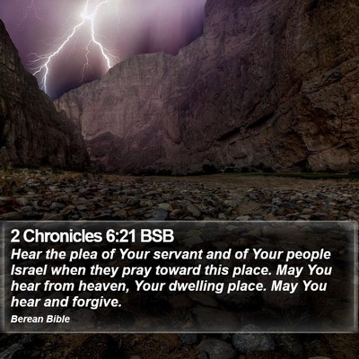 2 Chronicles 6:21 BSB Bible Verse Image